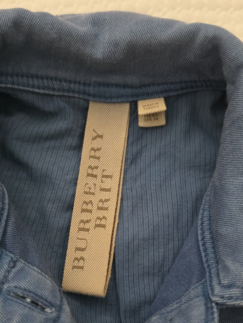 BURBERRY Blue Utility  Jacket - Picture 10 of 12